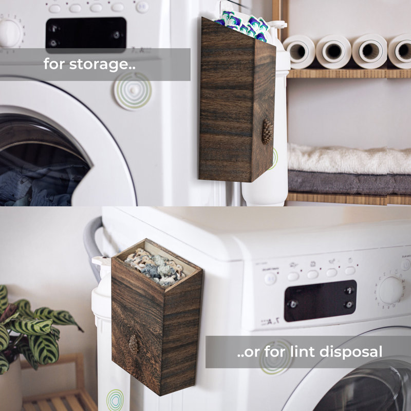 eBun Lint Bin Laundry Room Trash Can & Reviews Wayfair